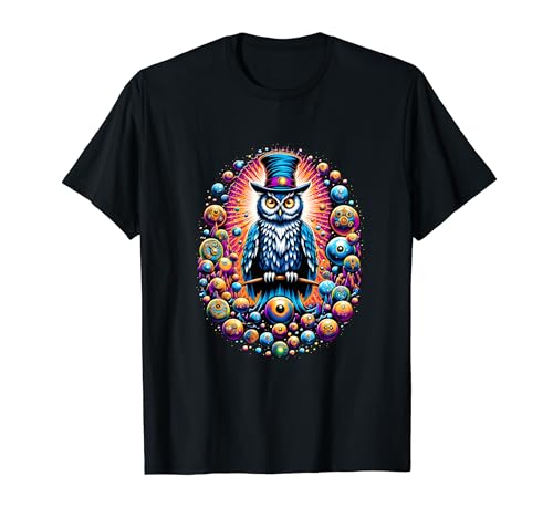 The Owlusionist - Magician Owl T-Shirt