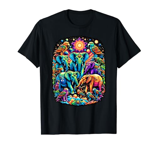 Cosmic Jungle Collage T-Shirt